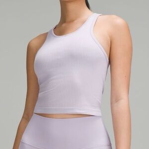 Lululemon ebb to street cropped racerback tank top